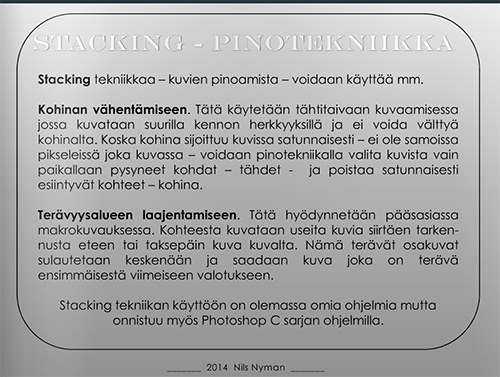 Stacking-tekniikka